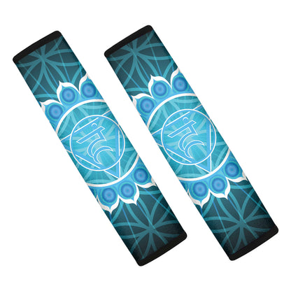 Vishuddha Chakra Spiritual Print Car Seat Belt Covers