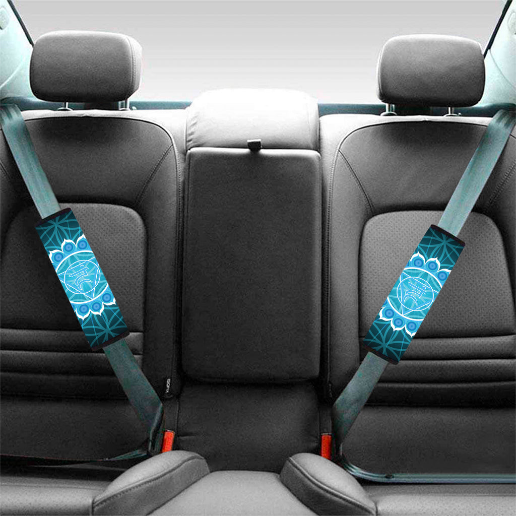 Vishuddha Chakra Spiritual Print Car Seat Belt Covers
