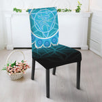 Vishuddha Chakra Spiritual Print Dining Chair Slipcover
