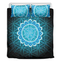 Vishuddha Chakra Spiritual Print Duvet Cover Bedding Set