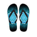 Vishuddha Chakra Spiritual Print Flip Flops