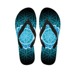 Vishuddha Chakra Spiritual Print Flip Flops