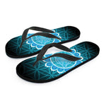 Vishuddha Chakra Spiritual Print Flip Flops