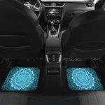 Vishuddha Chakra Spiritual Print Front and Back Car Floor Mats
