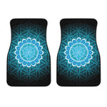 Vishuddha Chakra Spiritual Print Front Car Floor Mats
