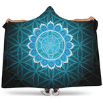 Vishuddha Chakra Spiritual Print Hooded Blanket