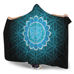 Vishuddha Chakra Spiritual Print Hooded Blanket