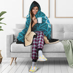 Vishuddha Chakra Spiritual Print Hooded Blanket