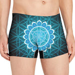 Vishuddha Chakra Spiritual Print Men's Boxer Briefs