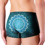 Vishuddha Chakra Spiritual Print Men's Boxer Briefs