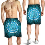 Vishuddha Chakra Spiritual Print Men's Shorts