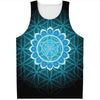 Vishuddha Chakra Spiritual Print Men's Tank Top