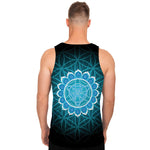 Vishuddha Chakra Spiritual Print Men's Tank Top