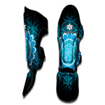 Vishuddha Chakra Spiritual Print Muay Thai Shin Guard