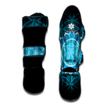 Vishuddha Chakra Spiritual Print Muay Thai Shin Guard