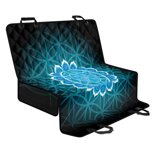 Vishuddha Chakra Spiritual Print Pet Car Back Seat Cover