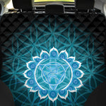 Vishuddha Chakra Spiritual Print Pet Car Back Seat Cover