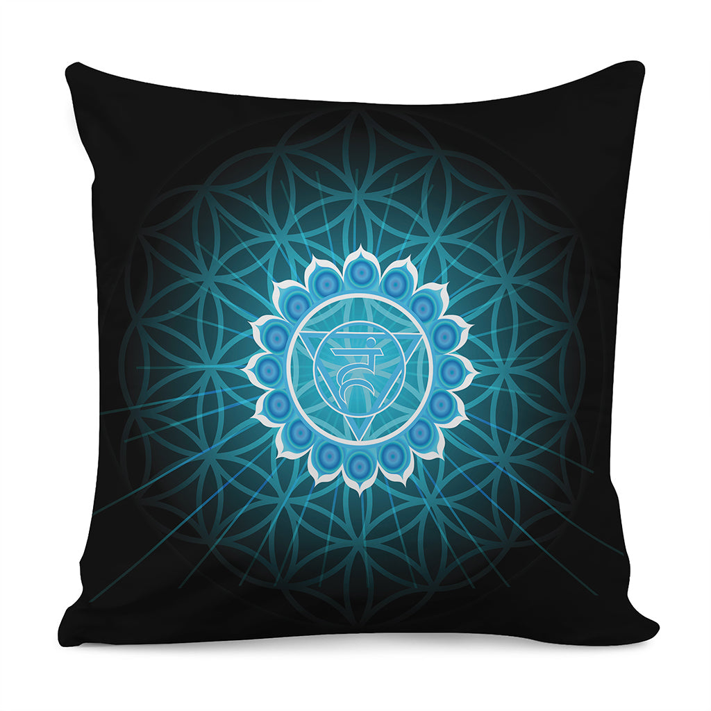 Vishuddha Chakra Spiritual Print Pillow Cover