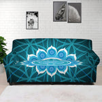 Vishuddha Chakra Spiritual Print Sofa Cover