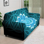 Vishuddha Chakra Spiritual Print Sofa Cover