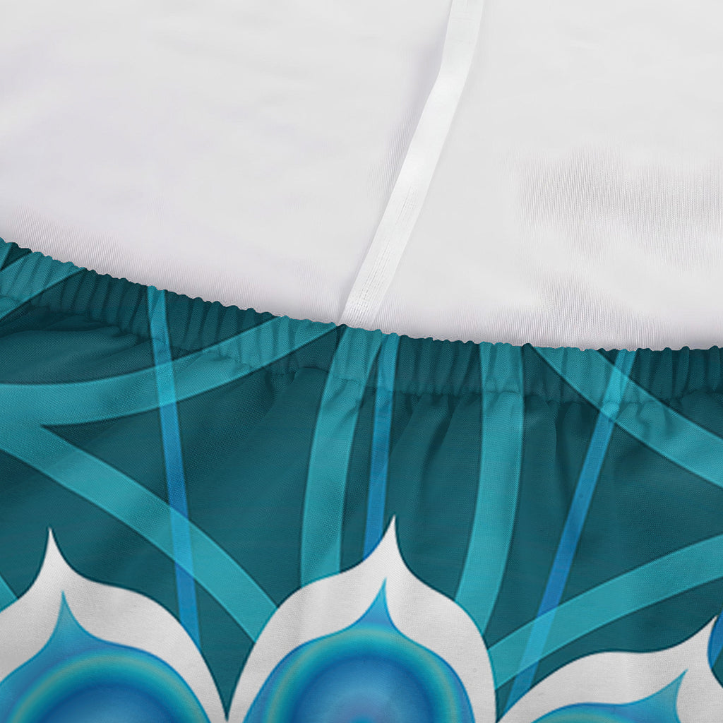 Vishuddha Chakra Spiritual Print Sofa Cover