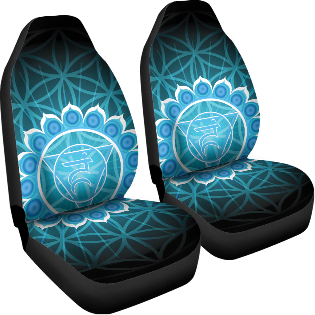 Vishuddha Chakra Spiritual Print Universal Fit Car Seat Covers