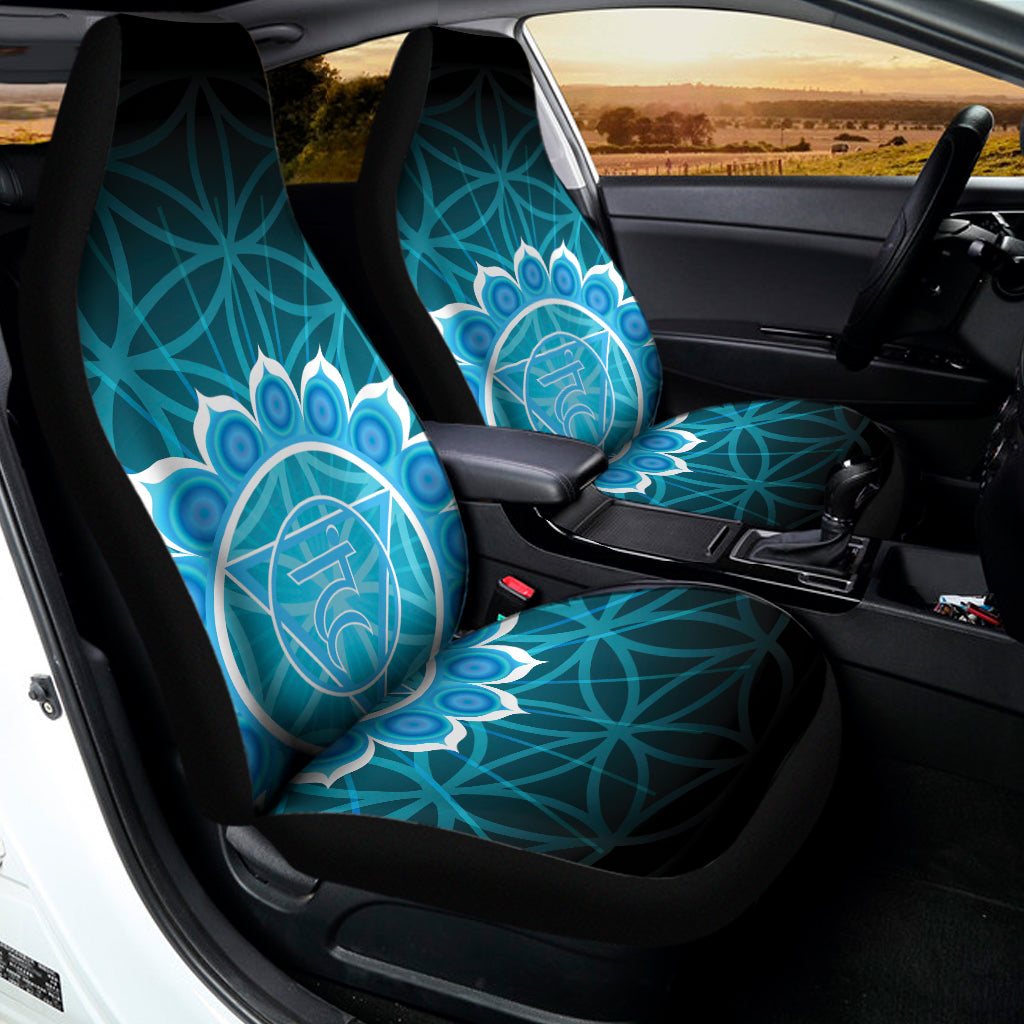 Vishuddha Chakra Spiritual Print Universal Fit Car Seat Covers