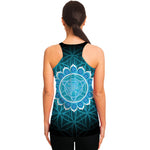 Vishuddha Chakra Spiritual Print Women's Racerback Tank Top