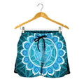 Vishuddha Chakra Spiritual Print Women's Shorts
