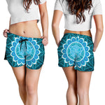 Vishuddha Chakra Spiritual Print Women's Shorts
