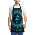 Vishuddha Chakra Symbol Print Apron