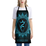 Vishuddha Chakra Symbol Print Apron