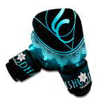 Vishuddha Chakra Symbol Print Boxing Gloves
