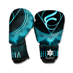Vishuddha Chakra Symbol Print Boxing Gloves