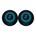 Vishuddha Chakra Symbol Print Car Coasters