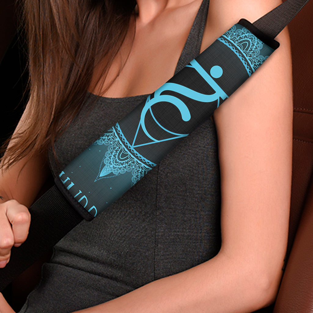 Vishuddha Chakra Symbol Print Car Seat Belt Covers