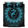 Vishuddha Chakra Symbol Print Duvet Cover Bedding Set