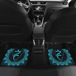 Vishuddha Chakra Symbol Print Front and Back Car Floor Mats