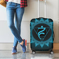 Vishuddha Chakra Symbol Print Luggage Cover