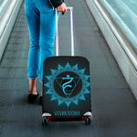 Vishuddha Chakra Symbol Print Luggage Cover