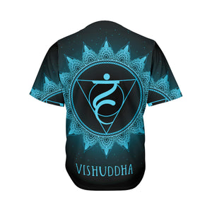 Vishuddha Chakra Symbol Print Men's Baseball Jersey