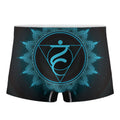 Vishuddha Chakra Symbol Print Men's Boxer Briefs
