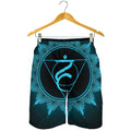 Vishuddha Chakra Symbol Print Men's Shorts