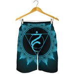 Vishuddha Chakra Symbol Print Men's Shorts