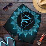 Vishuddha Chakra Symbol Print Men's Shorts