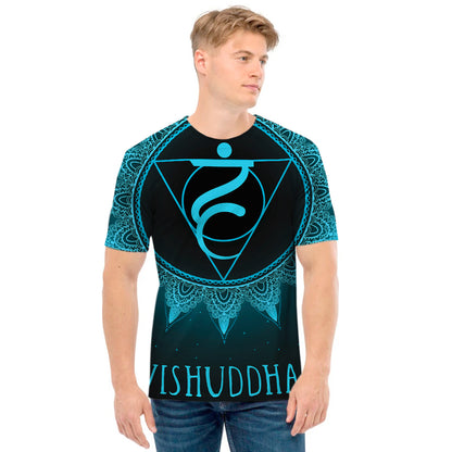 Vishuddha Chakra Symbol Print Men's T-Shirt