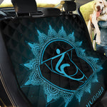 Vishuddha Chakra Symbol Print Pet Car Back Seat Cover