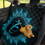 Vishuddha Chakra Symbol Print Pet Car Back Seat Cover