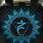 Vishuddha Chakra Symbol Print Pet Car Back Seat Cover