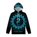 Vishuddha Chakra Symbol Print Pullover Hoodie